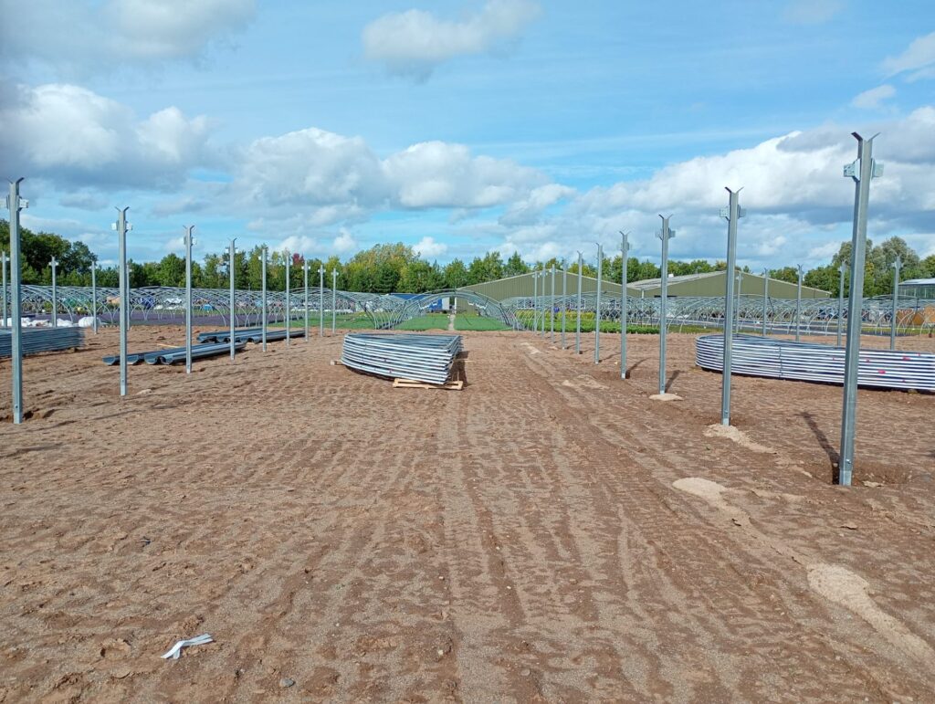 Greenhouse building project in the UK